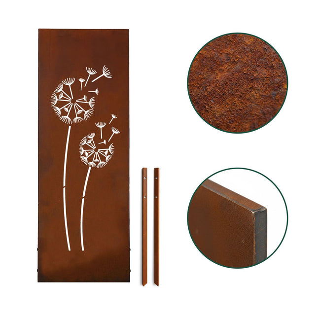 Rust-Patina Decorative Garden Stake – Weatherproof Ornament