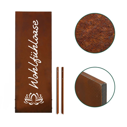 Rust-Patina Decorative Garden Stake – Weatherproof Ornament