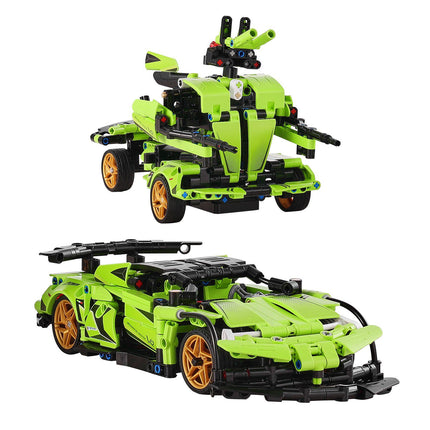 STEM RC Building Kit 2-in-1 Car Robot, 461 Pieces