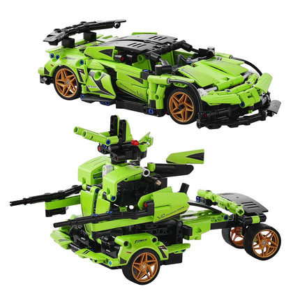 STEM RC Building Kit 2-in-1 Car Robot, 461 Pieces