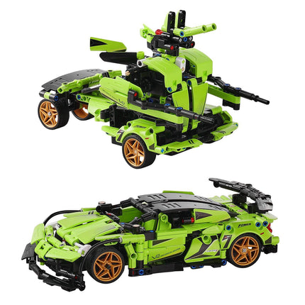 STEM RC Building Kit 2-in-1 Car Robot, 461 Pieces
