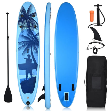 SUP nafukovací paddleboard modrý-L