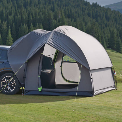 SUV Camping Tent 8x8 Ft, 5-8 Person, PU2000 Rainfly