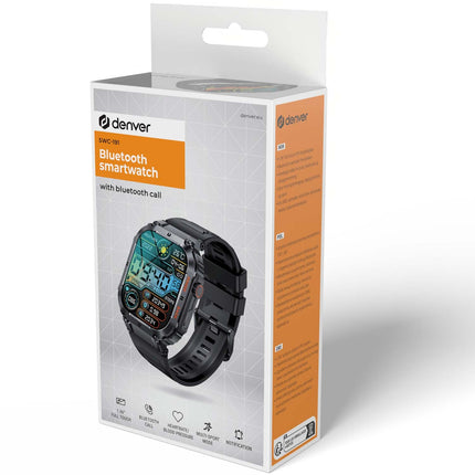 SWC-191B Bluetooth chytré hodinky se senzorem srdečního tepu, krevního tlaku a okysličení krve a funkcí volání