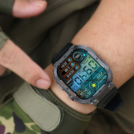 SWC-191B Bluetooth chytré hodinky se senzorem srdečního tepu, krevního tlaku a okysličení krve a funkcí volání