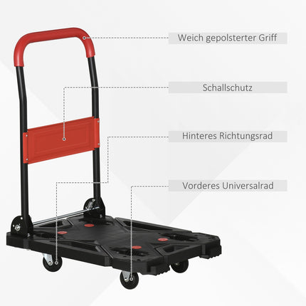 Skládací rudl a plošinový vozík, nosnost 150 kg