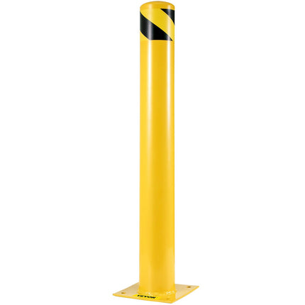Safety Bollard, Steel 48 in x 5.5 in, 4 Anchor Bolts