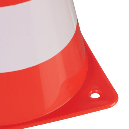 Safety Cones Set of 10 with Barrier Tape & Bag