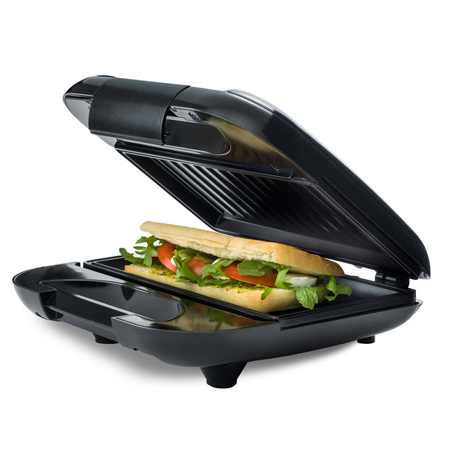 Sandwichmaker, antihaftbeschichtet, 22x12cm, 750W, Schwarz