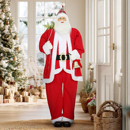 Santa Claus 1.6m with Gift and Bell Sound Function