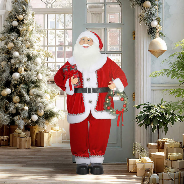 Santa Claus vánoční dekorace, 120cm, aktivace zvukem