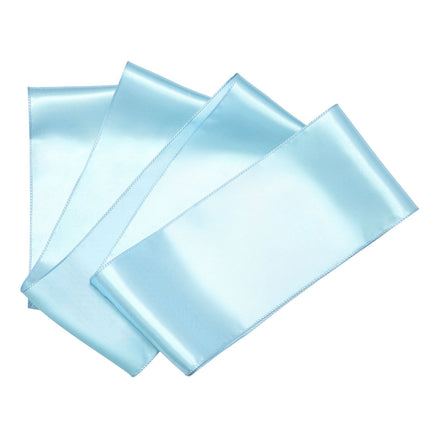 Satin Chair Sashes, 100-Pack, 7 x 108 in, Light Blue