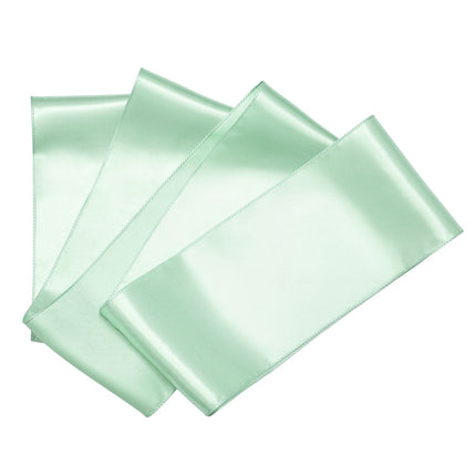 Satin Chair Sashes, 100 Pack, Light Green, 7 x 108 In