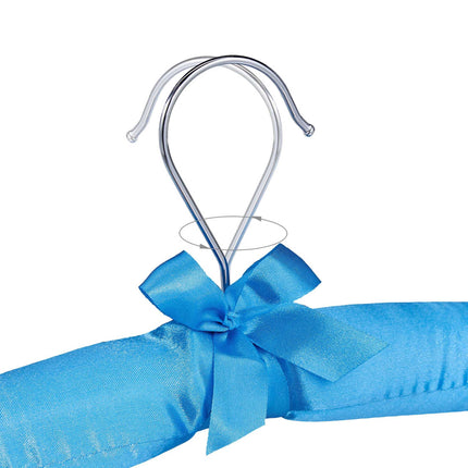 Satin hanger with clips