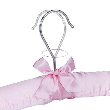 Satin hanger with clips