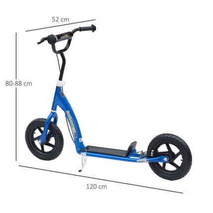 Městská koloběžka pro děti – 12"", zadní brzda, modrá