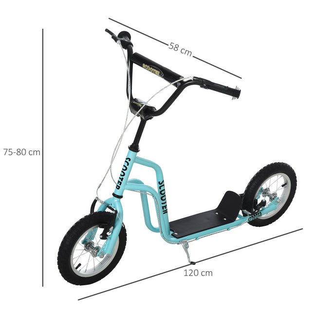 Koloběžka s 12" nafukovacími koly pro děti od 5 let