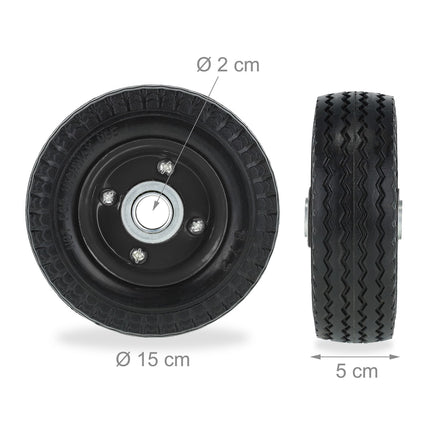 Scooter wheel set with 2 wheels