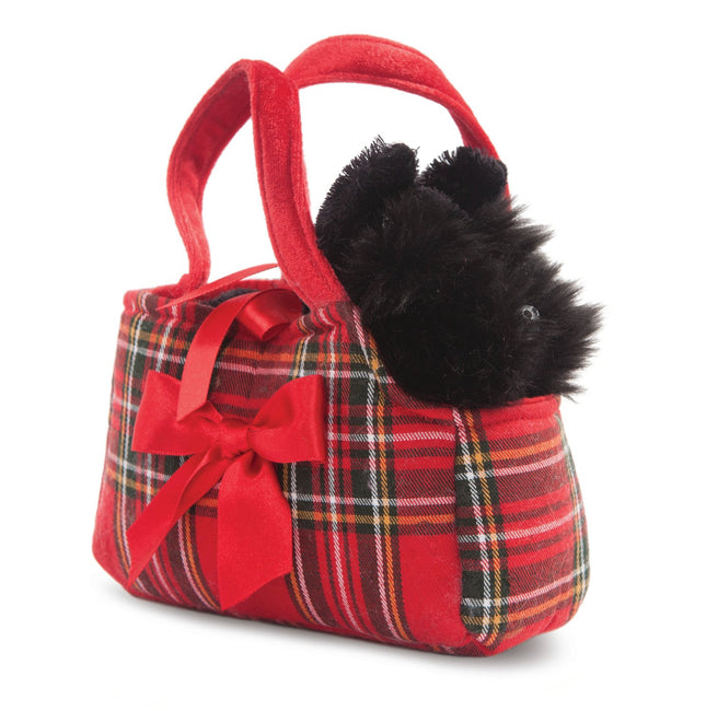 Scottish Terrier Plush Toy in Bag, 20 cm