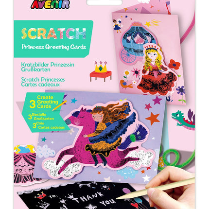 Scratch-Off Greeting Card for Princesses, Fun Surprise Inside