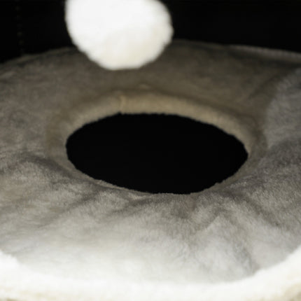 Cat Tower with Caves & Play Balls, Sisal, 100cm, Beige