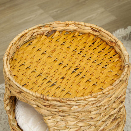Kočičí škrabací sud, vodní hyacint, 50 cm, světle hnědá