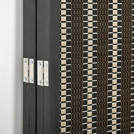 Bamboo room divider, 4-panel, 180x180 cm, Foldable Brown