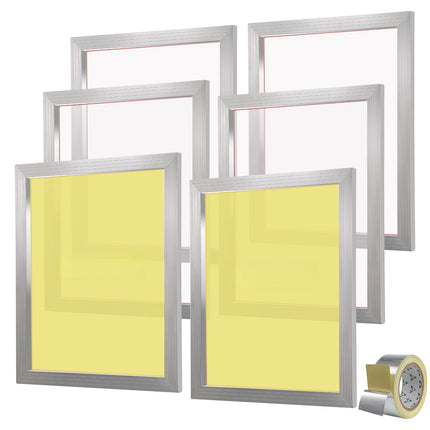 Screen Printing Frame Kit, 6-Pack 20x24 in 110 Mesh