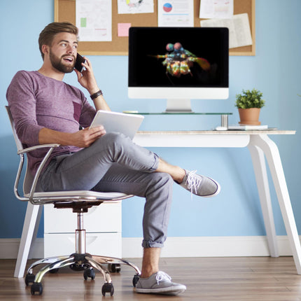 Stojan pod monitor skleněný