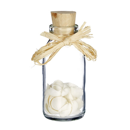 Seashells in Glass Bottles – Coastal Home Decor