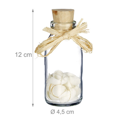 Seashells in Glass Bottles – Coastal Home Decor