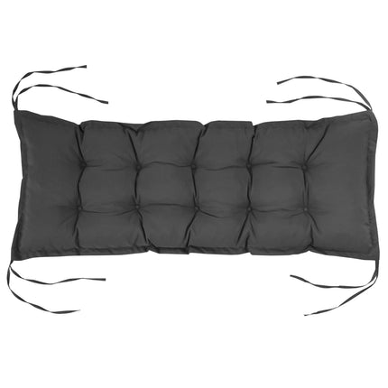Podsedák na židli s úvazky, 100x40cm, pratelný, tmavě šedý