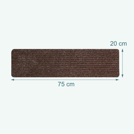 Nášlapy na schody samolepicí, 16 ks, 75x20cm, tlumící hluk