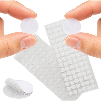 Suchý zip samolepicí, 18mm, 500 ks, bílý