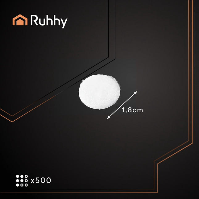Suchý zip samolepicí, 18mm, 500 ks, bílý