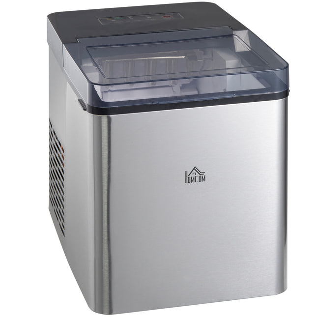 Selbstreinigende Eismaschine, 15 kg/24h, 2 Eisgrößen, Eisschaufel inklusive