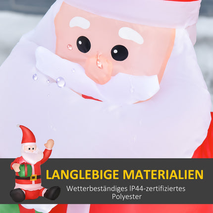Inflatable Santa Christmas decoration with LED lights