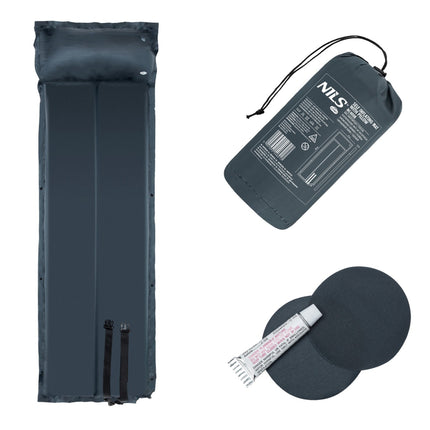 Self-Inflating Camping Mat, Anthracite, Compact Size