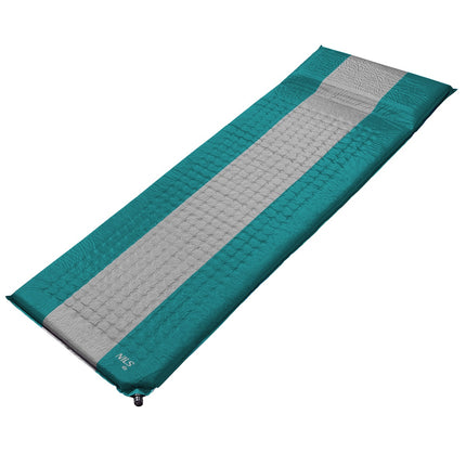 Self-Inflating Camping Mat, Blue-Gray, Compact Size