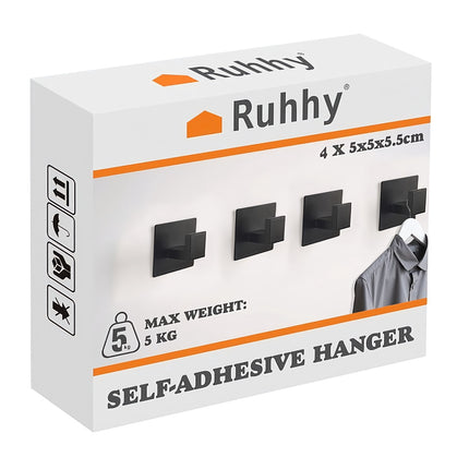 Věšáky samolepicí – sada 4 ks Ruhhy 24649