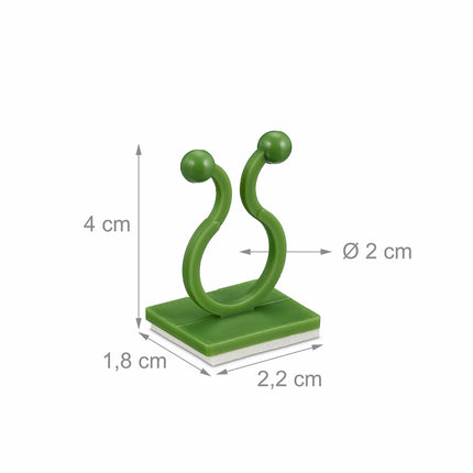 Self-adhesive plant clips in a set of 240 pcs