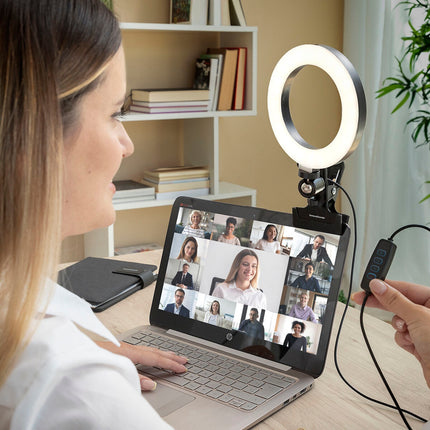 Lampa kruhová selfie s klipem Lumahoop InnovaGoods