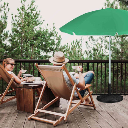 Podstavec pod slunečník půlkruhový, polyresin, květinový design