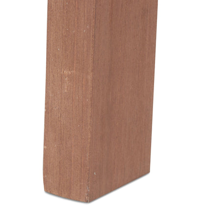 Stůl sklápěcí půlkruhový dřevěný hnědý