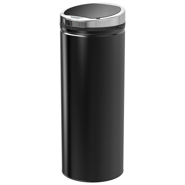 Automatický senzorový odpadkový koš, 50L, černý nerez
