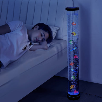 Sensory Bubble Tube Lamp, 16-Color, 1 m, Remote Control