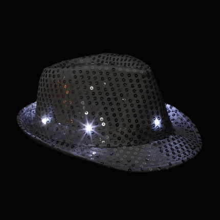 Klobouky s flitry LED, sada 2 ks