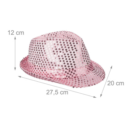 Klobouky s flitry LED, sada 2 ks