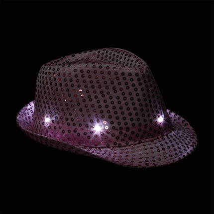 Klobouky s flitry LED, sada 2 ks