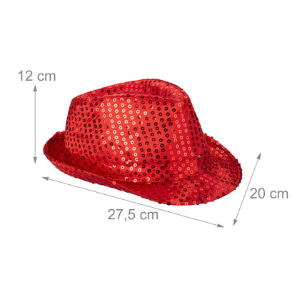 Klobouky s flitry LED, sada 2 ks